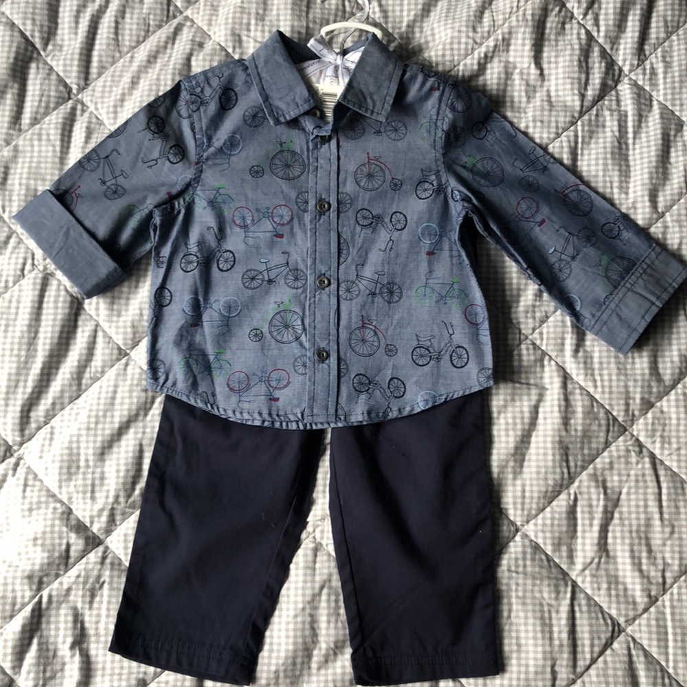 18m bicycle print set